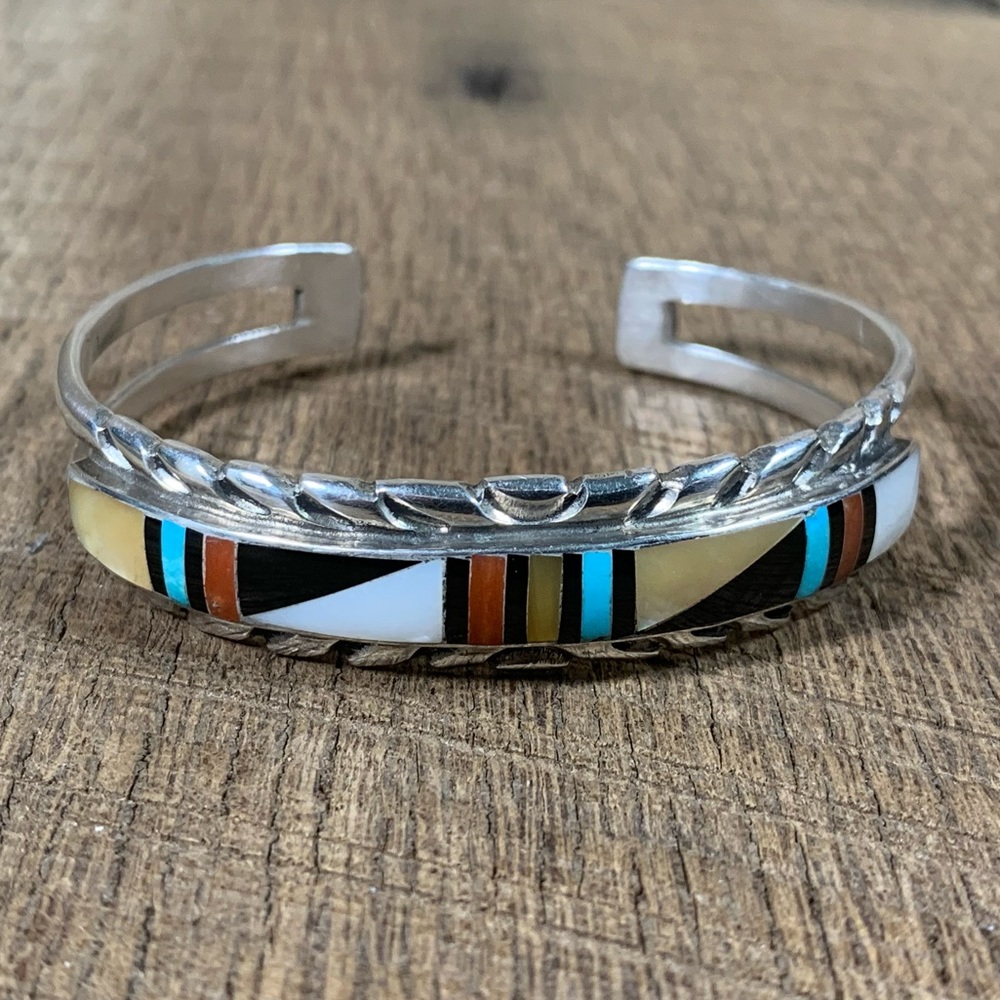 Ralph & Lillie Kallestewa Zuni Sterling Cuff